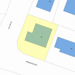 55 Wedgewood Rd, Newton, MA 02465 plot plan