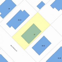 26 Woodrow Ave, Newton, MA 02460 plot plan