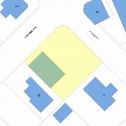 142 Linwood Ave, Newton, MA 02460 plot plan