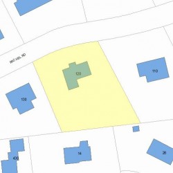 120 Rachel Rd, Newton, MA 02459 plot plan