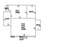 1364 Walnut St, Newton, MA 02461 floor plan