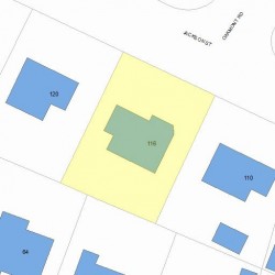 116 Jackson St, Newton, MA 02459 plot plan