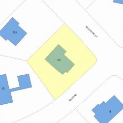 221 Valentine St, Newton, MA 02465 plot plan