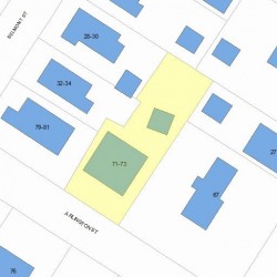 71 Arlington St, Newton, MA 02458 plot plan