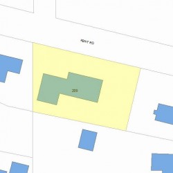 209 Kent Rd, Newton, MA 02468 plot plan