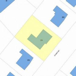 254 Spiers Rd, Newton, MA 02459 plot plan