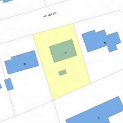 41 Haynes Rd, Newton, MA 02459 plot plan