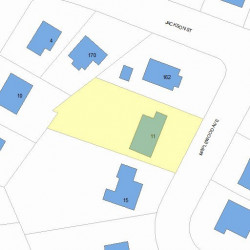 11 Maplewood Ave, Newton, MA 02459 plot plan