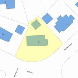 231 Ward St, Newton, MA 02459 plot plan