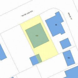 6 Silver Lake Ave, Newton, MA 02458 plot plan