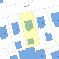 54 Court St, Newton, MA 02458 plot plan