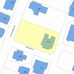 19 Orchard St, Newton, MA 02458 plot plan
