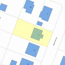 11 Bradford Rd, Newton, MA 02461 plot plan