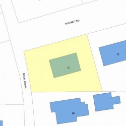 18 Tamarac Rd, Newton, MA 02464 plot plan