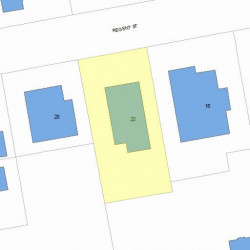 22 Regent St, Newton, MA 02465 plot plan