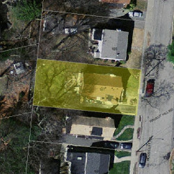 187 Woodcliff Rd, Newton, MA 02461 aerial view