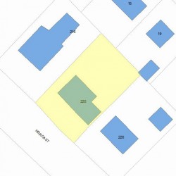 220 Nevada St, Newton, MA 02460 plot plan