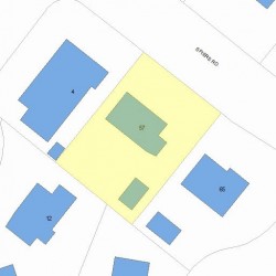 57 Spiers Rd, Newton, MA 02459 plot plan