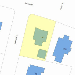 1762 Beacon St, Newton, MA 02468 plot plan