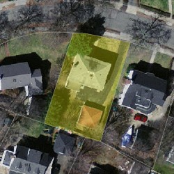 66 Commonwealth Park, Newton, MA 02459 aerial view