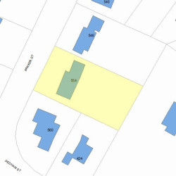 554 Parker St, Newton, MA 02459 plot plan