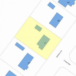 171 Wiswall Rd, Newton, MA 02459 plot plan