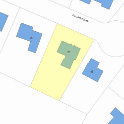 37 Columbine Rd, Newton, MA 02459 plot plan