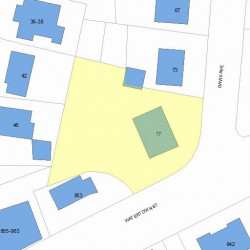 77 Davis Ave, Newton, MA 02465 plot plan