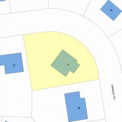 41 Oakmont Rd, Newton, MA 02459 plot plan