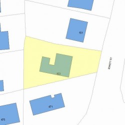 153 Jewett St, Newton, MA 02458 plot plan