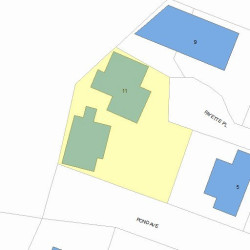 11 Fayette Pl, Newton, MA 02458 plot plan