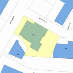 170 Needham St, Newton, MA 02464 plot plan