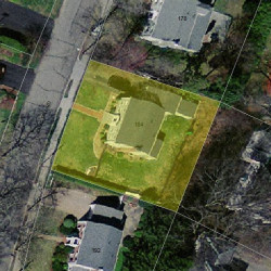 184 Kirkstall Rd, Newton, MA 02460 aerial view