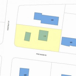 115 Pine Ridge Rd, Newton, MA 02468 plot plan