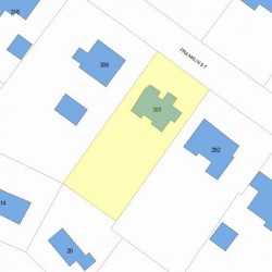 300 Franklin St, Newton, MA 02458 plot plan