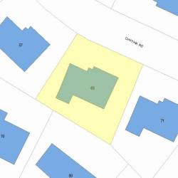 63 Cynthia Rd, Newton, MA 02459 plot plan