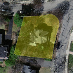 65 Manemet Rd, Newton, MA 02459 aerial view