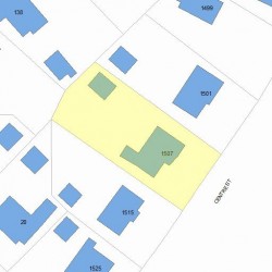 1507 Centre St, Newton, MA 02461 plot plan