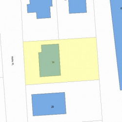 14 Park Pl, Newton, MA 02460 plot plan