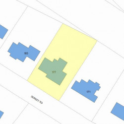 177 Dorset Rd, Newton, MA 02468 plot plan