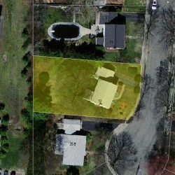 19 Richards Cir, Newton, MA 02465 aerial view