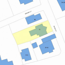 53 Cross St, Newton, MA 02465 plot plan