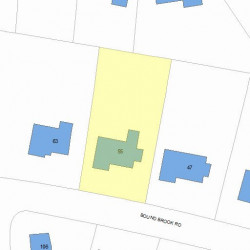 55 Bound Brook Rd, Newton, MA 02461 plot plan