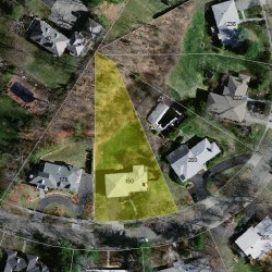 190 Baldpate Hill Rd, Newton, MA 02459 aerial view