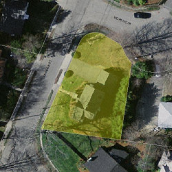 66 Langdon St, Newton, MA 02458 aerial view