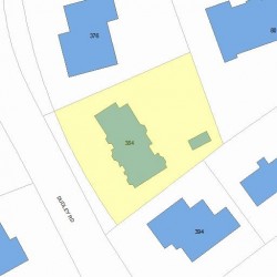 384 Dudley Rd, Newton, MA 02459 plot plan