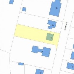 43 Freeman St, Newton, MA 02466 plot plan