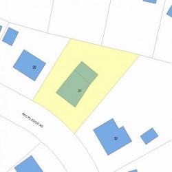 26 Rockledge Rd, Newton, MA 02461 plot plan