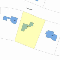 450 Beacon St, Newton, MA 02459 plot plan