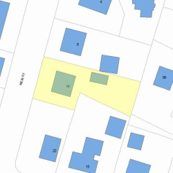 14 Weir St, Newton, MA 02466 plot plan